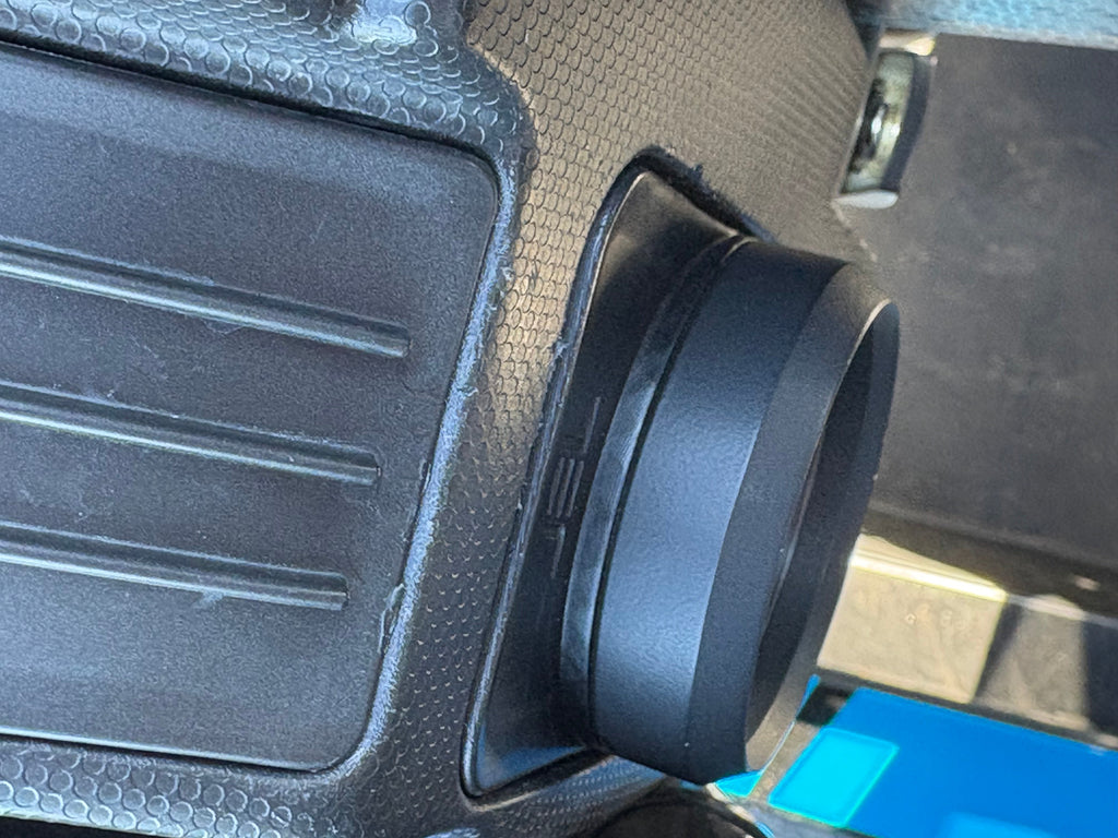 Top view of the www.jel-design.com Razorback gage mount for the Speed  UTV.  